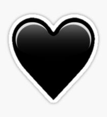 black heart emoji sticker Sticker