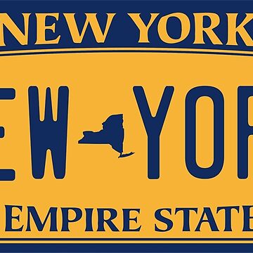 Artwork thumbnail, New York License PLate by Avery Brown Design