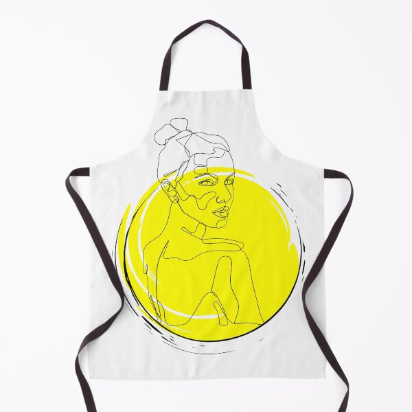 Item preview, Inner Glow Woman in Yellow - Line Art Drawing Designs designed and sold by perkybones.