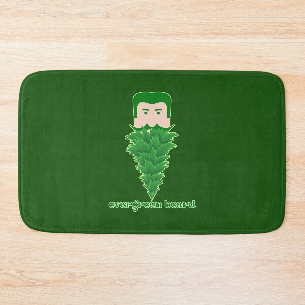 Item preview, Evergreen Fir-tree Beard Man With Long Green Mustache  designed and sold by BeeZBeez.