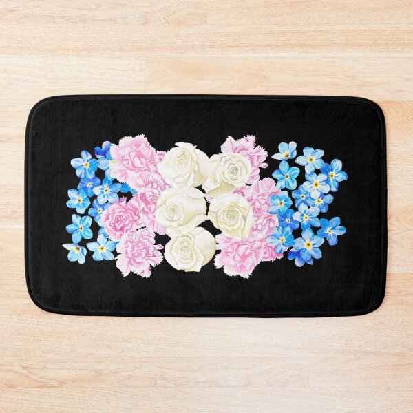 Item preview, Floral - Transgender Pride designed and sold by Aspen Workman.