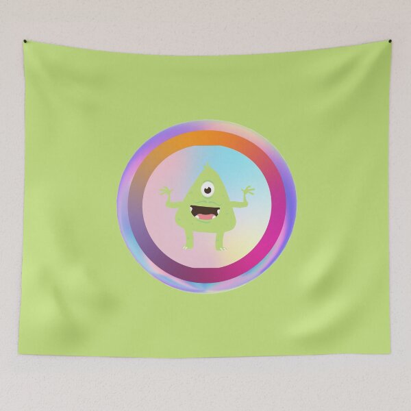 Item preview, Cute Green Monster designed and sold by Megan-Alice.