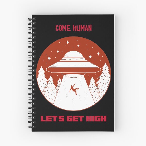 Item preview, Come Human, Let's Get High Aliens (Black) designed and sold by HigherMartians.