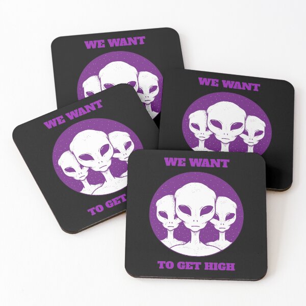 Item preview, We Want To Get High Martians (Black) designed and sold by HigherMartians.