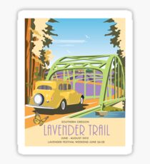 Applegate Lavender Trail Poster 2015 Sticker