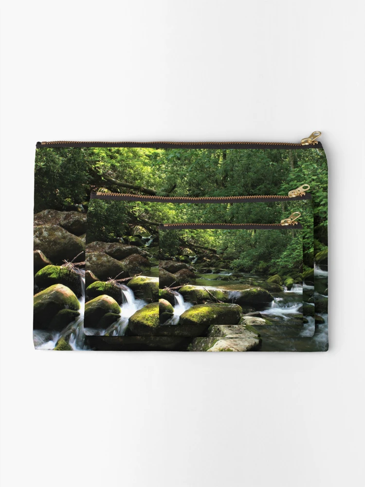 Thumbnail 2 of 4, Zipper Pouch, Mountain Stream designed and sold by Ryan Stephens.