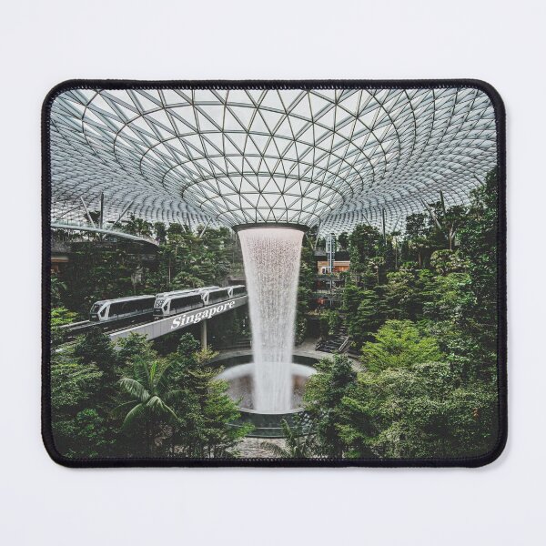 Item preview, Singapore - Iconic Indoor Waterfall in Airport designed and sold by leemcnut.