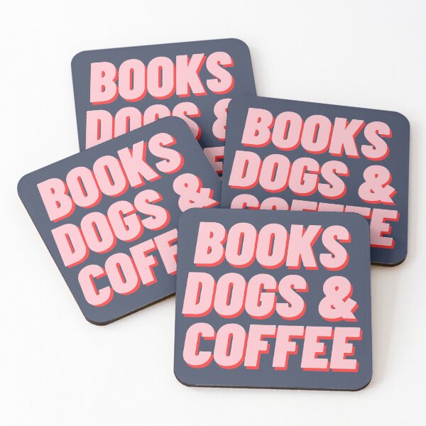 Item preview, Books Dogs & Coffee designed and sold by polishalpaca.
