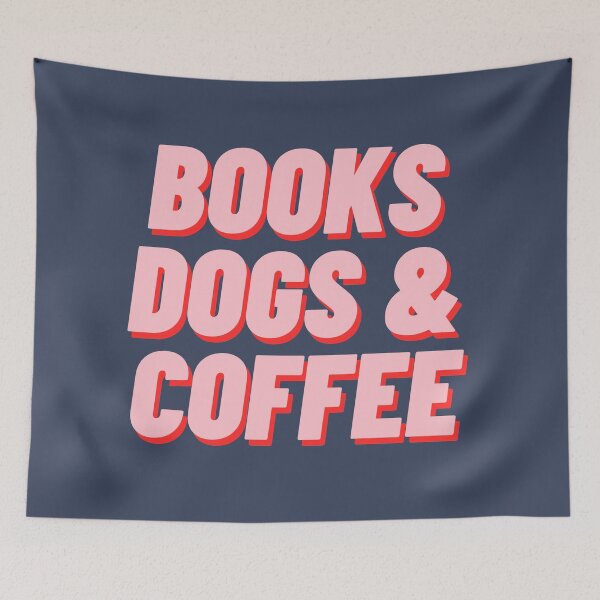 Item preview, Books Dogs & Coffee designed and sold by polishalpaca.