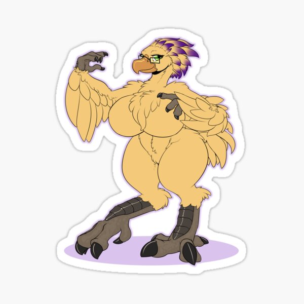 Fantasy Bird Gal Sticker