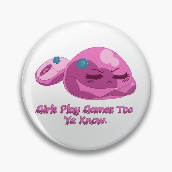Item preview, Cute Pink Cartoon Slime Girl Gamer pc version 1 designed and sold by TheFoxyWolfShop.