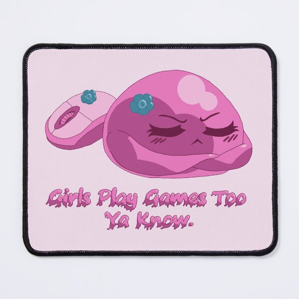 Item preview, Cute Pink Cartoon Slime Girl Gamer pc version 1 designed and sold by TheFoxyWolfShop.