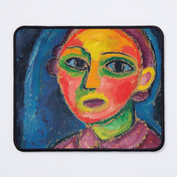 Item preview, Alexej von Jawlensky - Brustbild einer Frau in rötlichem Gewand designed and sold by ArtExpression.