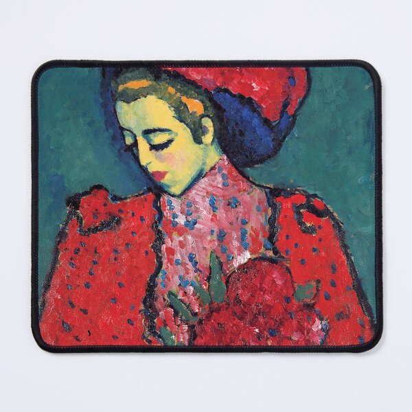 Item preview, Alexej von Jawlensky - Young Girl with Peonies designed and sold by ArtExpression.