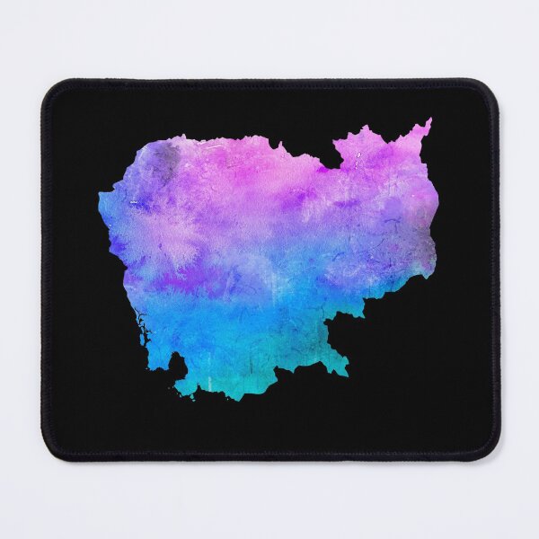 Item preview, Cambodia Watercolor Map - Cambodian designed and sold by MountainD.