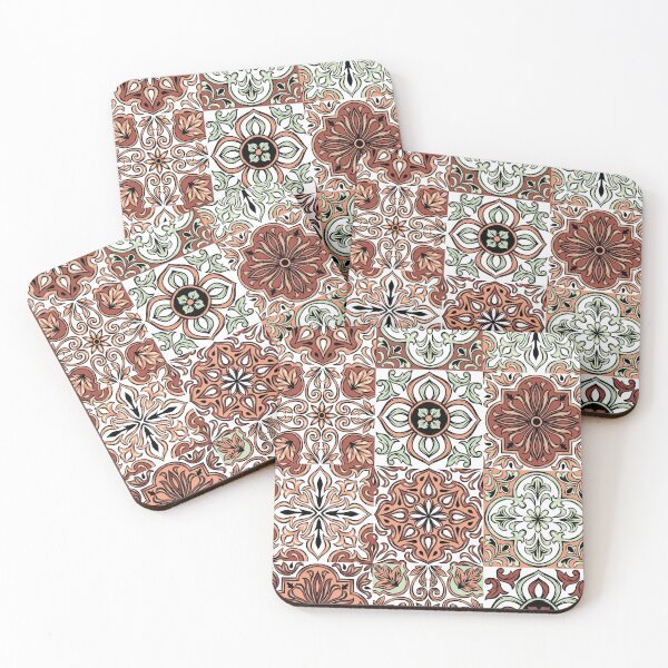 Item preview, Abstract patterns on ceramic tile, red designed and sold by Chinxi.