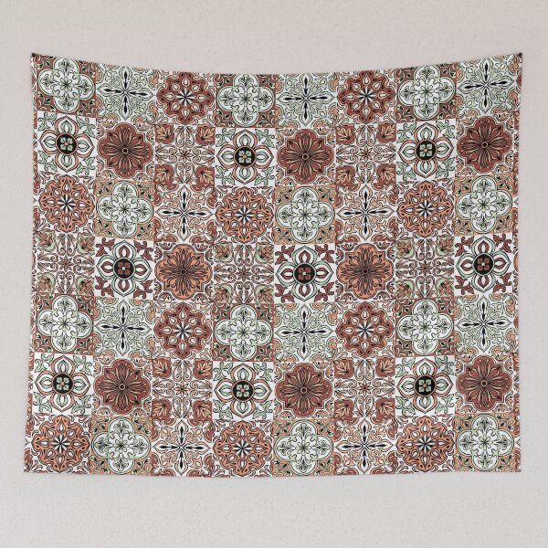 Item preview, Abstract patterns on ceramic tile, red designed and sold by Chinxi.