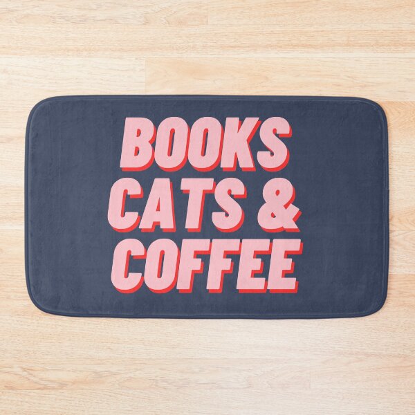 Item preview, Books Cats & Coffee designed and sold by polishalpaca.