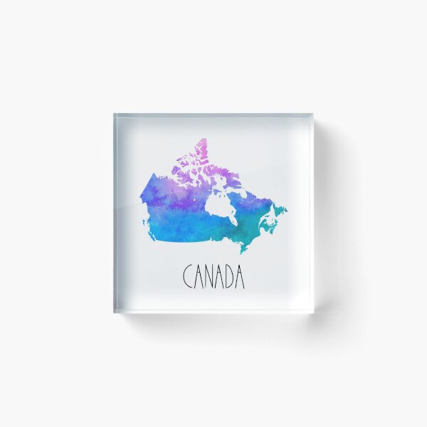 Item preview, Canada Watercolor Map - Canadian designed and sold by MountainD.