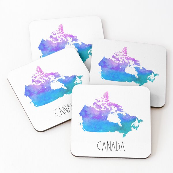 Item preview, Canada Watercolor Map - Canadian designed and sold by MountainD.