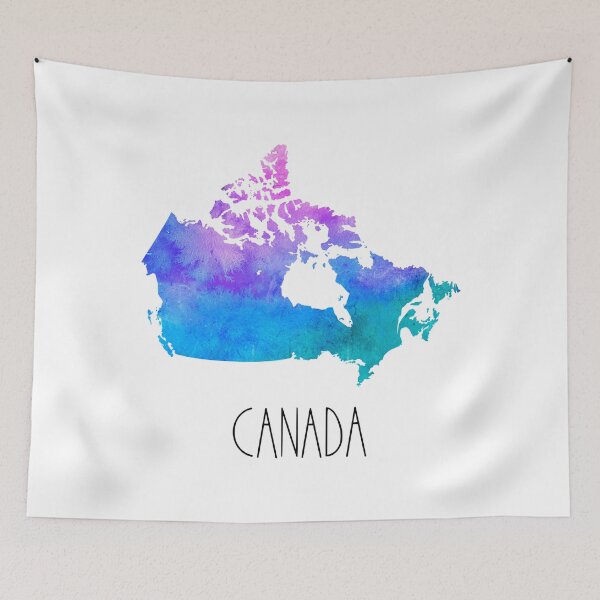 Item preview, Canada Watercolor Map - Canadian designed and sold by MountainD.