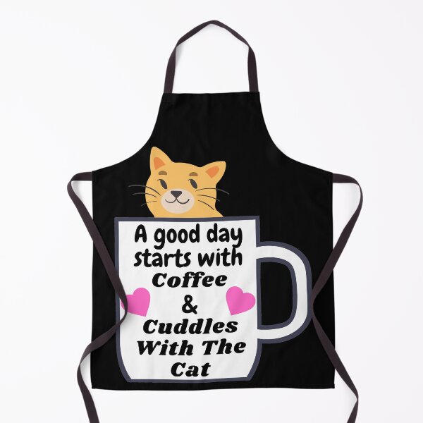 Item preview, A good day starts with coffee & cuddles with the cat designed and sold by DylanJones1.