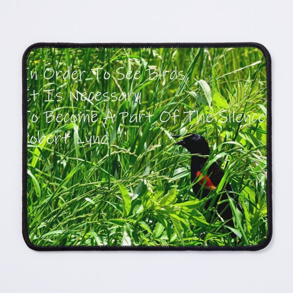Item preview, Becoming A part Of The Silence Red-Winged Blackbird designed and sold by LisaWootenPhoto.