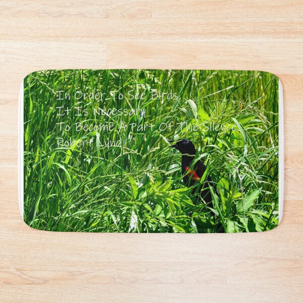 Item preview, Becoming A part Of The Silence Red-Winged Blackbird designed and sold by LisaWootenPhoto.