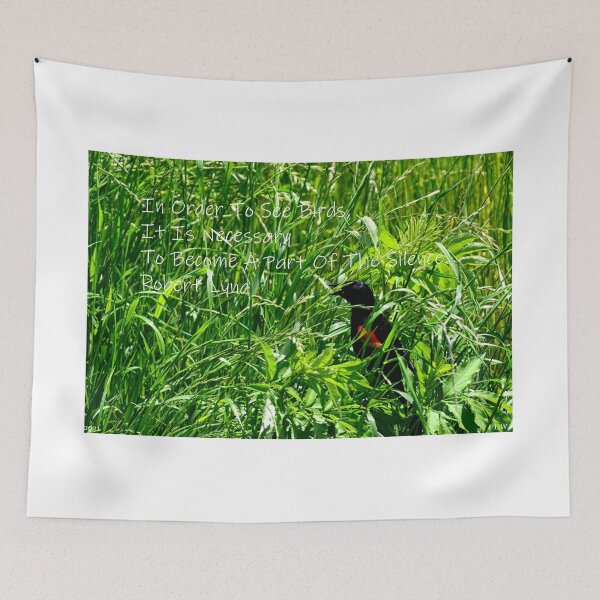 Item preview, Becoming A part Of The Silence Red-Winged Blackbird designed and sold by LisaWootenPhoto.