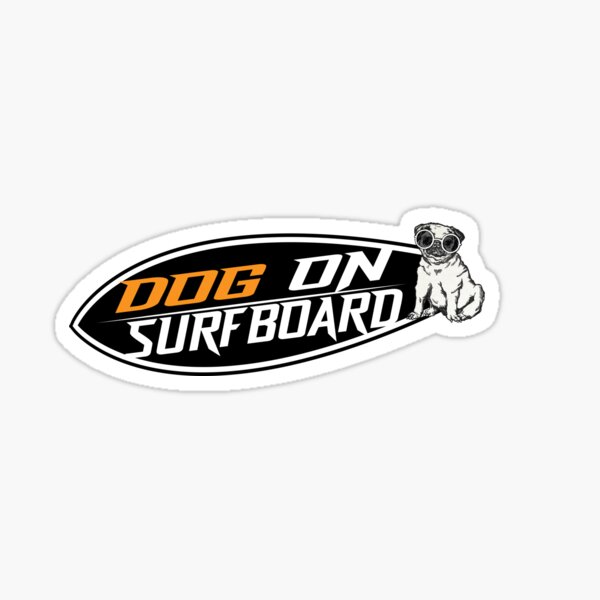 Item preview, Dog On Surfboard designed and sold by DOGZstore.