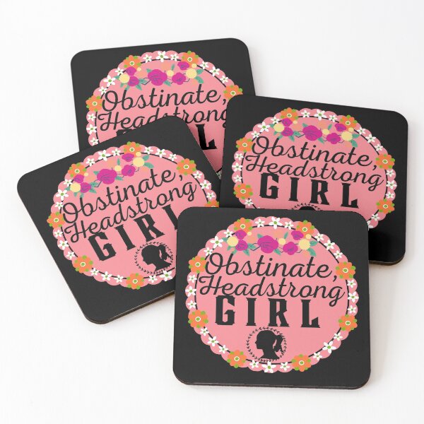 Item preview, Obstinate Headstrong Girl - Feminist Quote - Pride and Prejudice by Jane Austen designed and sold by ronaldsonou.