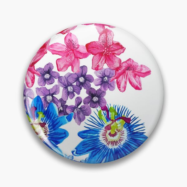 Aperçu de l'œuvre Floral - Fierté bisexuelle créée et vendue par Aspen Workman.