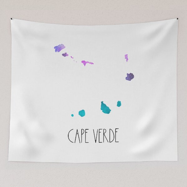 Item preview, Cape Verde Watercolor Map - Cape Verdian designed and sold by MountainD.