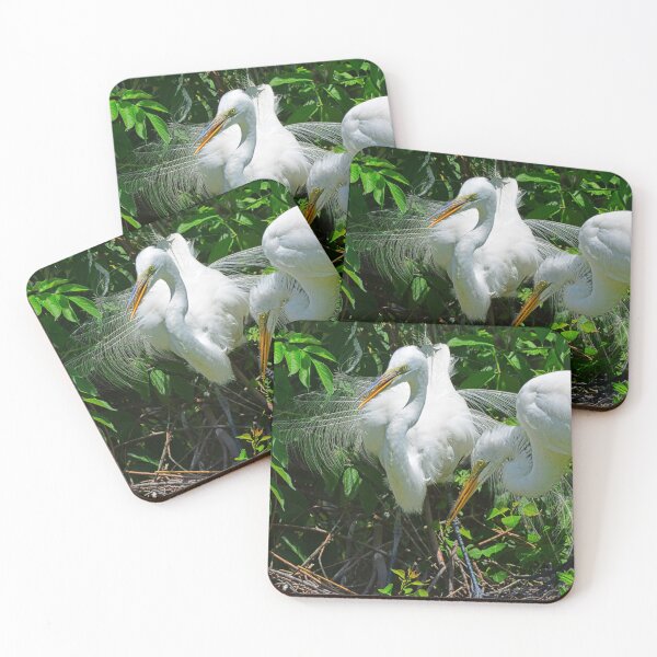 Item preview, Momma And Poppa Great Egrets designed and sold by LisaWootenPhoto.