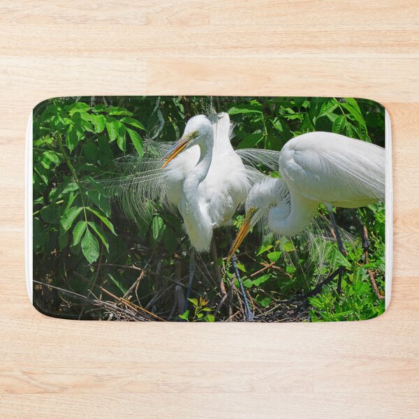 Item preview, Momma And Poppa Great Egrets designed and sold by LisaWootenPhoto.