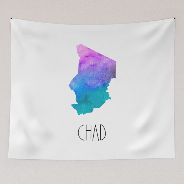 Item preview, Chad Watercolor Map - Chadian designed and sold by MountainD.