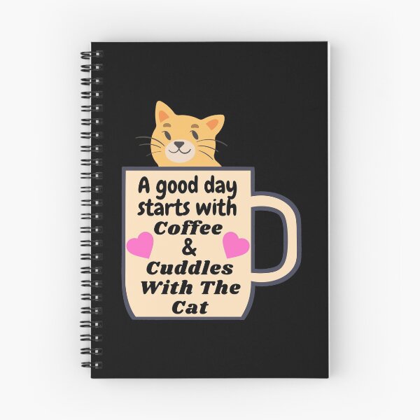 Item preview, A good day starts with coffee & cuddles with the cat designed and sold by DylanJones1.