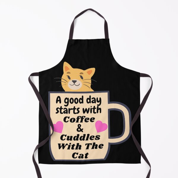 Item preview, A good day starts with coffee & cuddles with the cat designed and sold by DylanJones1.