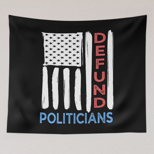 Item preview, Defund Politicians - Vintage American Flag - Patriotic - Anti Government - Libertarian designed and sold by AnyKitty.