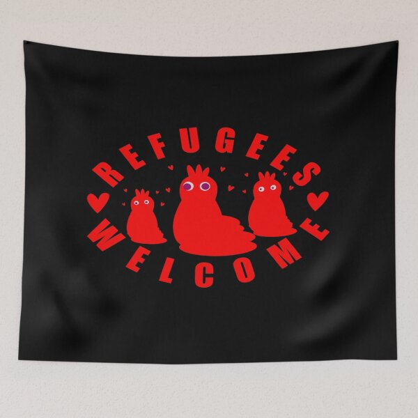 Item preview, A heart Refugees welcome with a heart designed and sold by vibeno1.