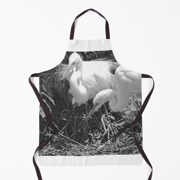 Item preview, Momma And Poppa Great Egrets Black And White designed and sold by LisaWootenPhoto.