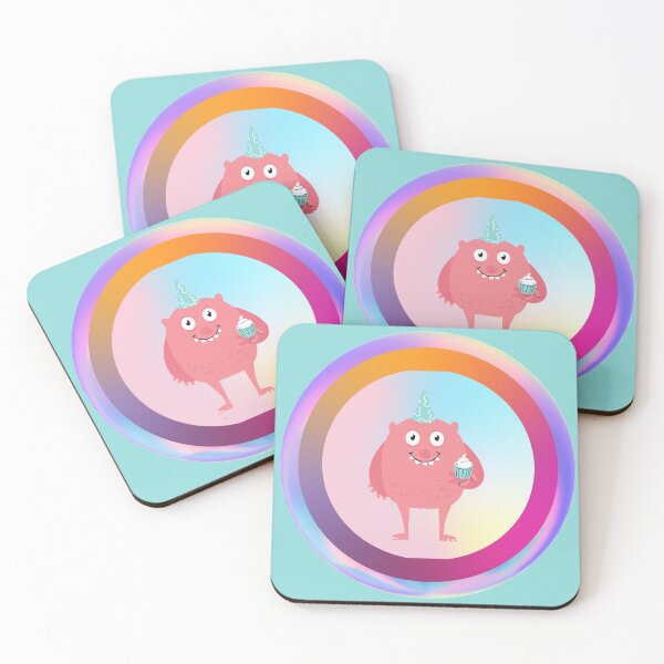 Item preview, Cute Pink Birthday Monster designed and sold by Megan-Alice.