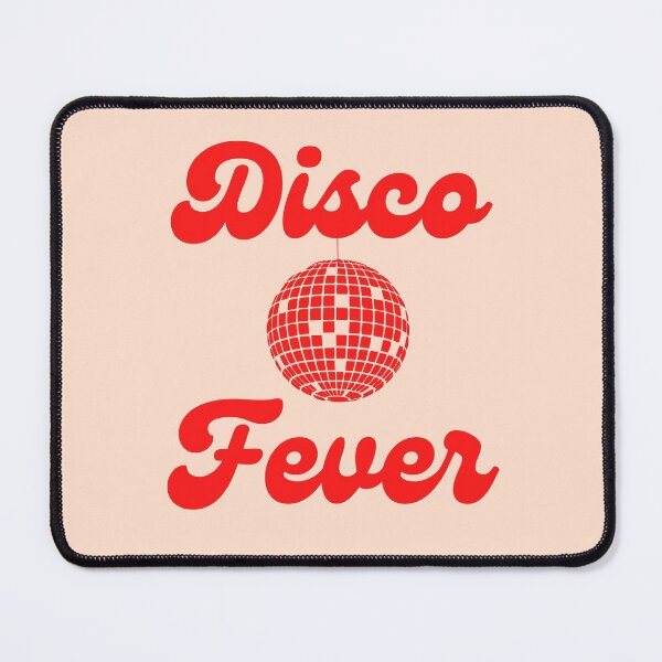Item preview, Disco Fever Retro Graphic with Disco Ball and Red Typography designed and sold by mainsqueezemar.