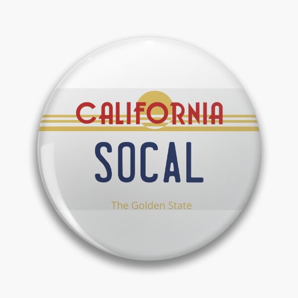 Item preview, Retro California License Plate - Socal designed and sold by Avery Brown Design.