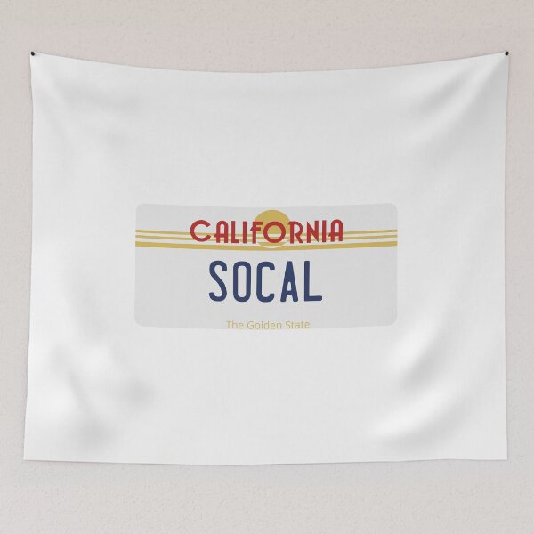 Item preview, Retro California License Plate - Socal designed and sold by Avery Brown Design.