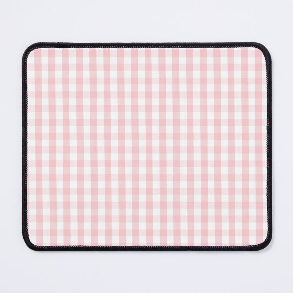 Item preview, White and Light Millennial Pink Pastel Color Gingham Check designed and sold by podartist.