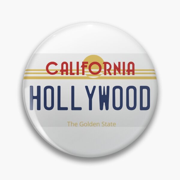 Item preview, Retro California License Plate - Hollywood designed and sold by Avery Brown Design.