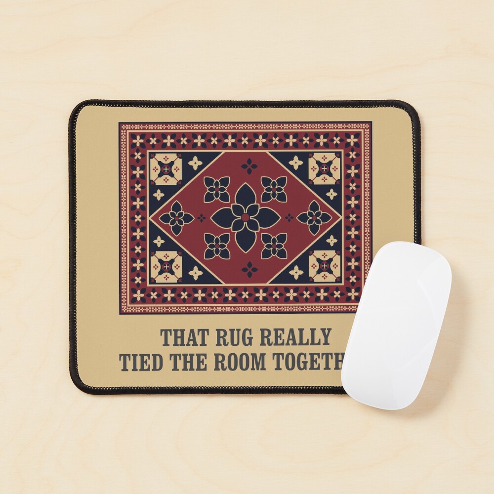 lebowski rug mouse pad