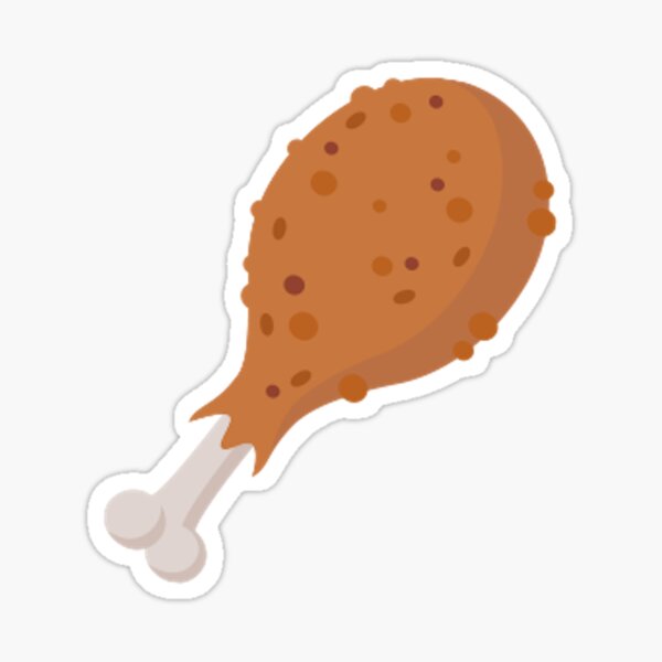 Pegatina «Muslo De Pollo Empanizado» de charcado | Redbubble