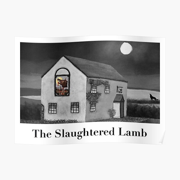 "The slaughtered lamb pub in yorkshire." Poster for Sale by Strawhatsheek Redbubble